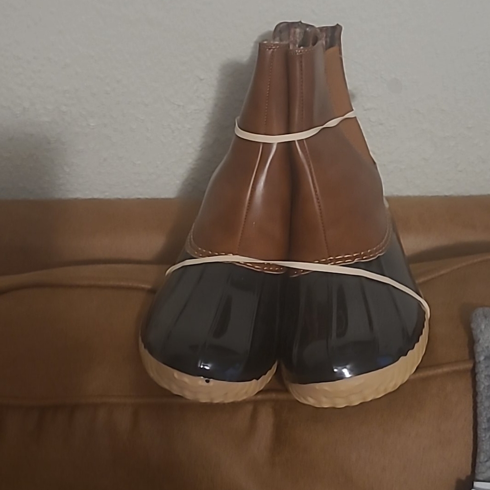 Womens rubber two tone rubber boots